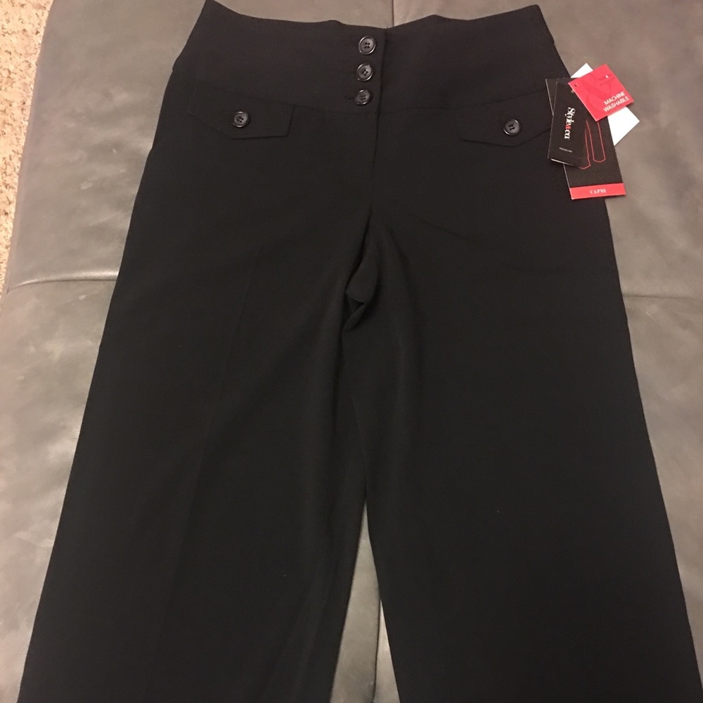 Style&co. Stretch Black Dress Capri Pants